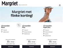 Tablet Screenshot of abonnement.margriet.nl